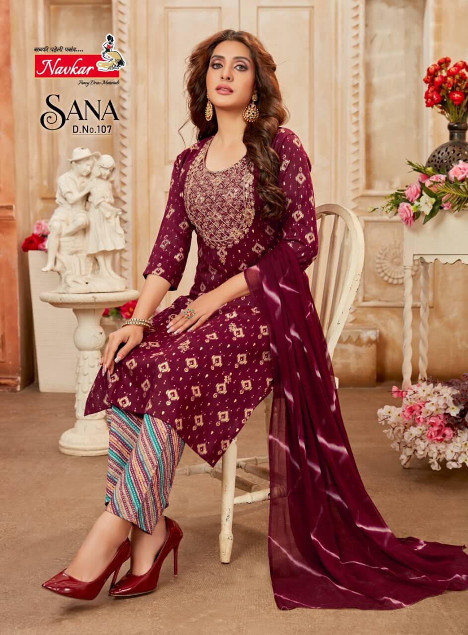 Navkar Sana Fancy Regular Wear Wholesale Printed Salwar Suits
